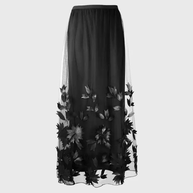 1AF0323-080 [ANNE FONTAINE] Enid Skirt Black #H17F36203 (EU)
