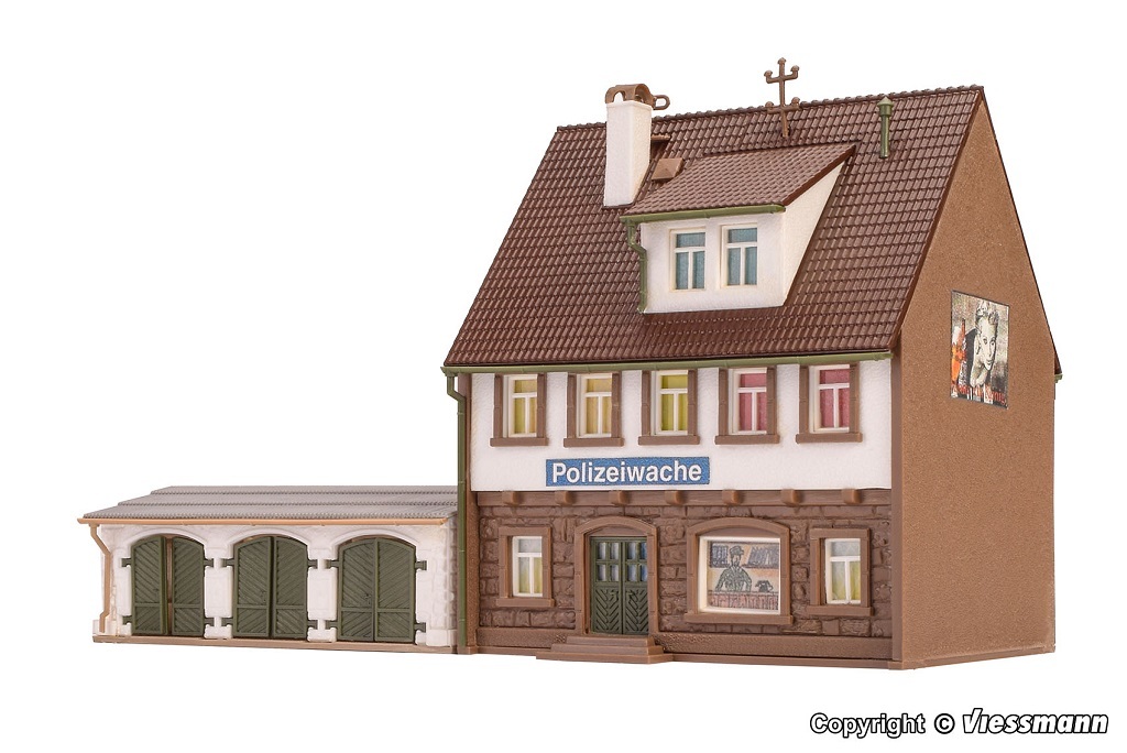 Vollmer 47776 N規 警察局.含消防車庫.套件