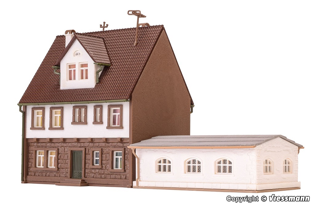 Vollmer 47776 N規 警察局.含消防車庫.套件