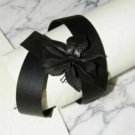 1AF0323-120 [ANNE FONTAINE] Carrie Belt Black #P1225403 (EU)