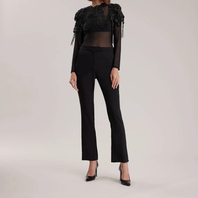 1AF0323-082 [ANNE FONTAINE] Vladama Pants Black #P20F16203 (EU)