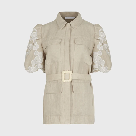 1AF0323-124 [ANNE FONTAINE] Shannen Jacket Beige #P25F428205 (EU)