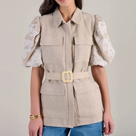 1AF0323-124 [ANNE FONTAINE] Shannen Jacket Beige #P25F428205 (EU)