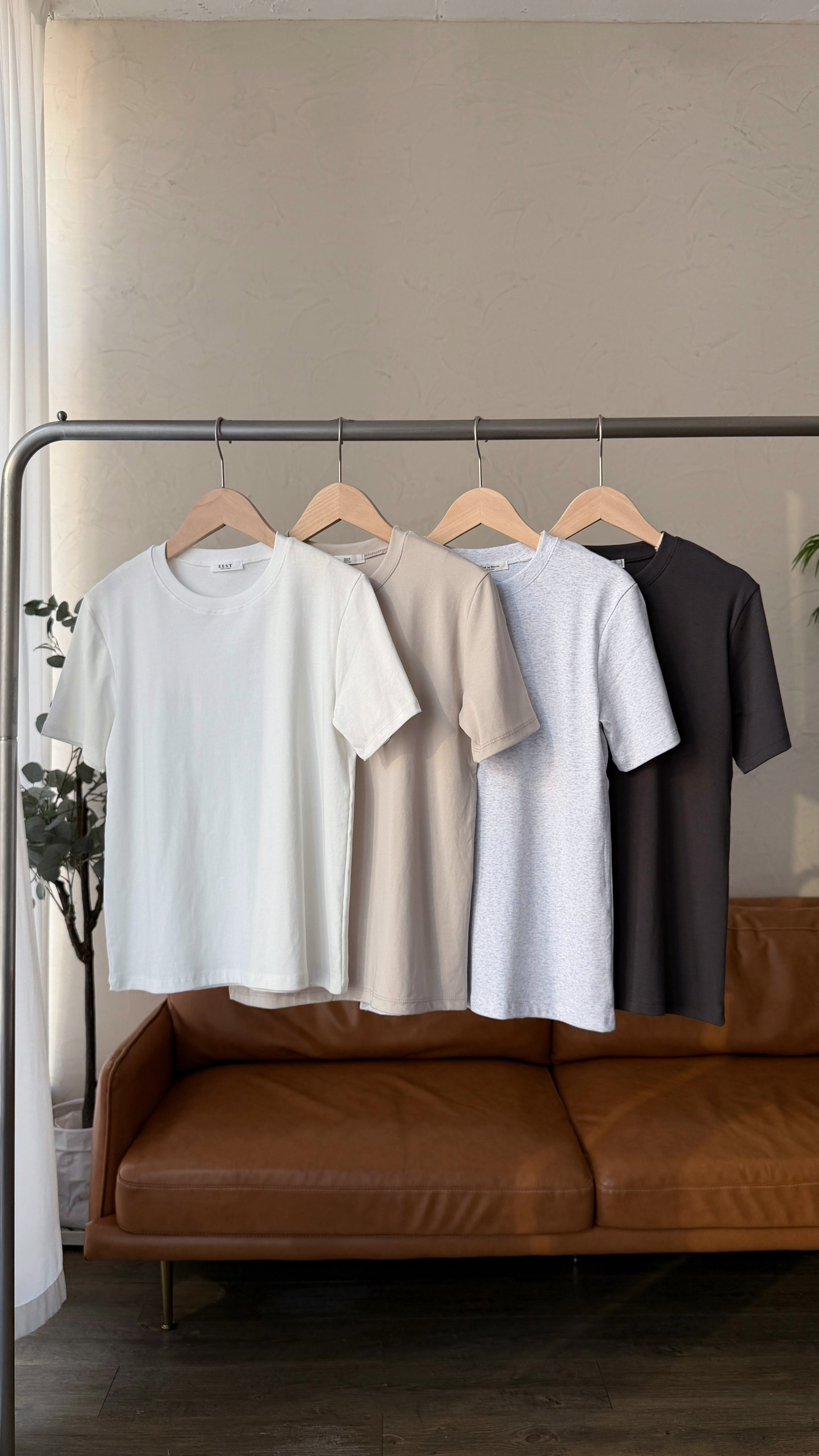 KR506 百搭超親膚圓領TEE-4色