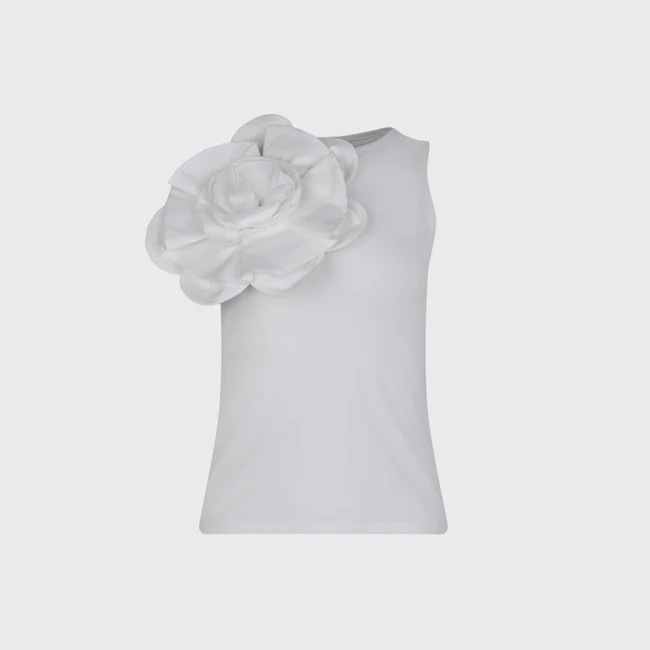 1AF0323-083 [ANNE FONTAINE] Marja Top White #P25F07301 (EU)