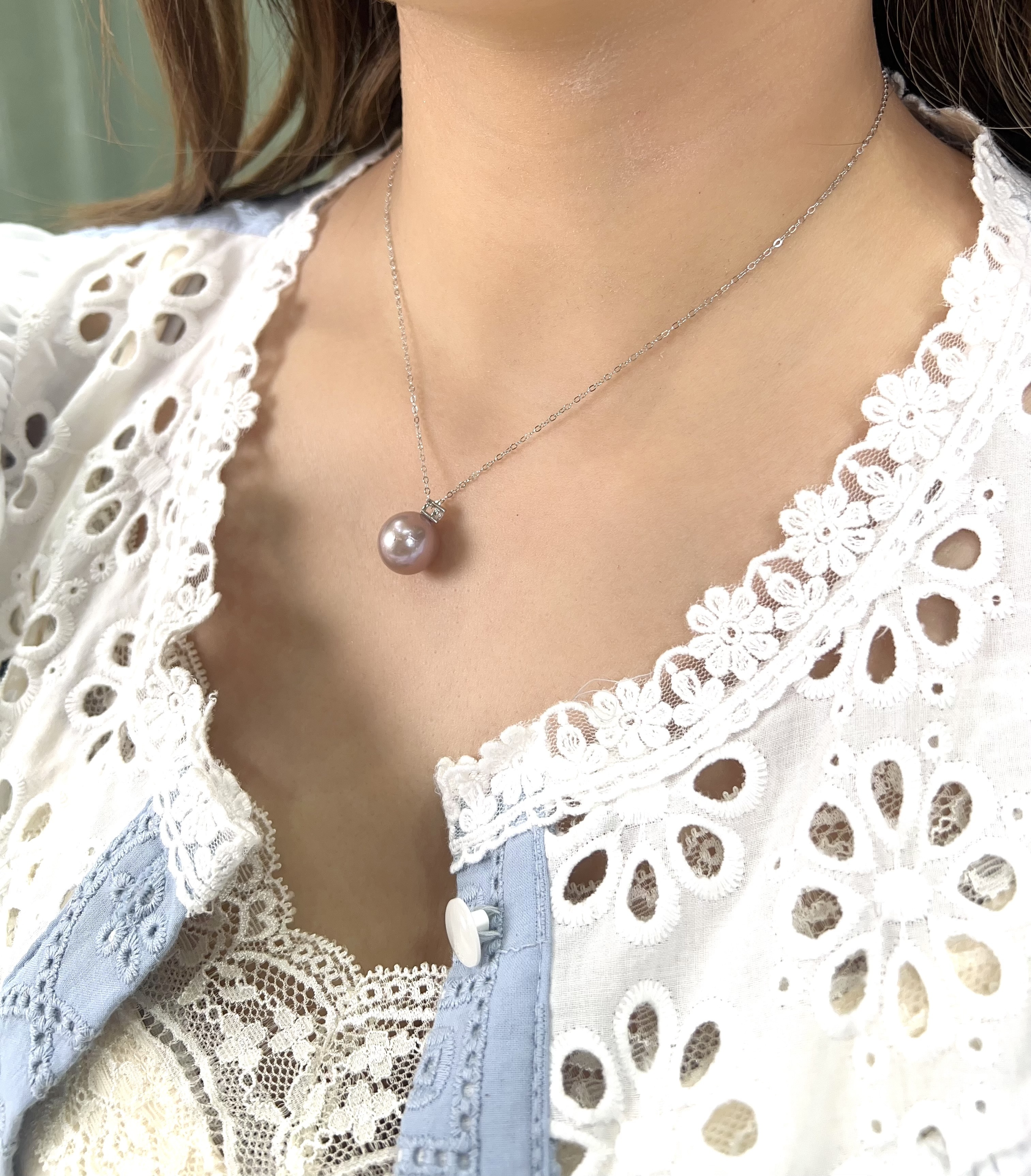 E12 "紫珍珠皇妃吊墜【送銀鏈】 （DSDZ039ES-669）" $568