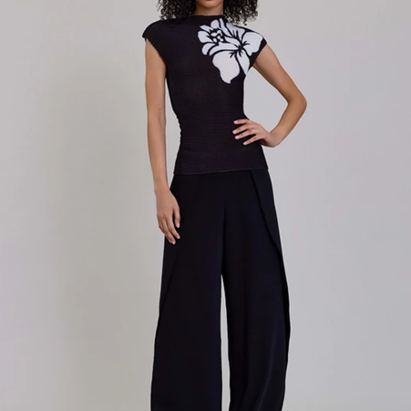 1AF0323-126 [ANNE FONTAINE] Nassima Top Black #P26F40700 (EU)