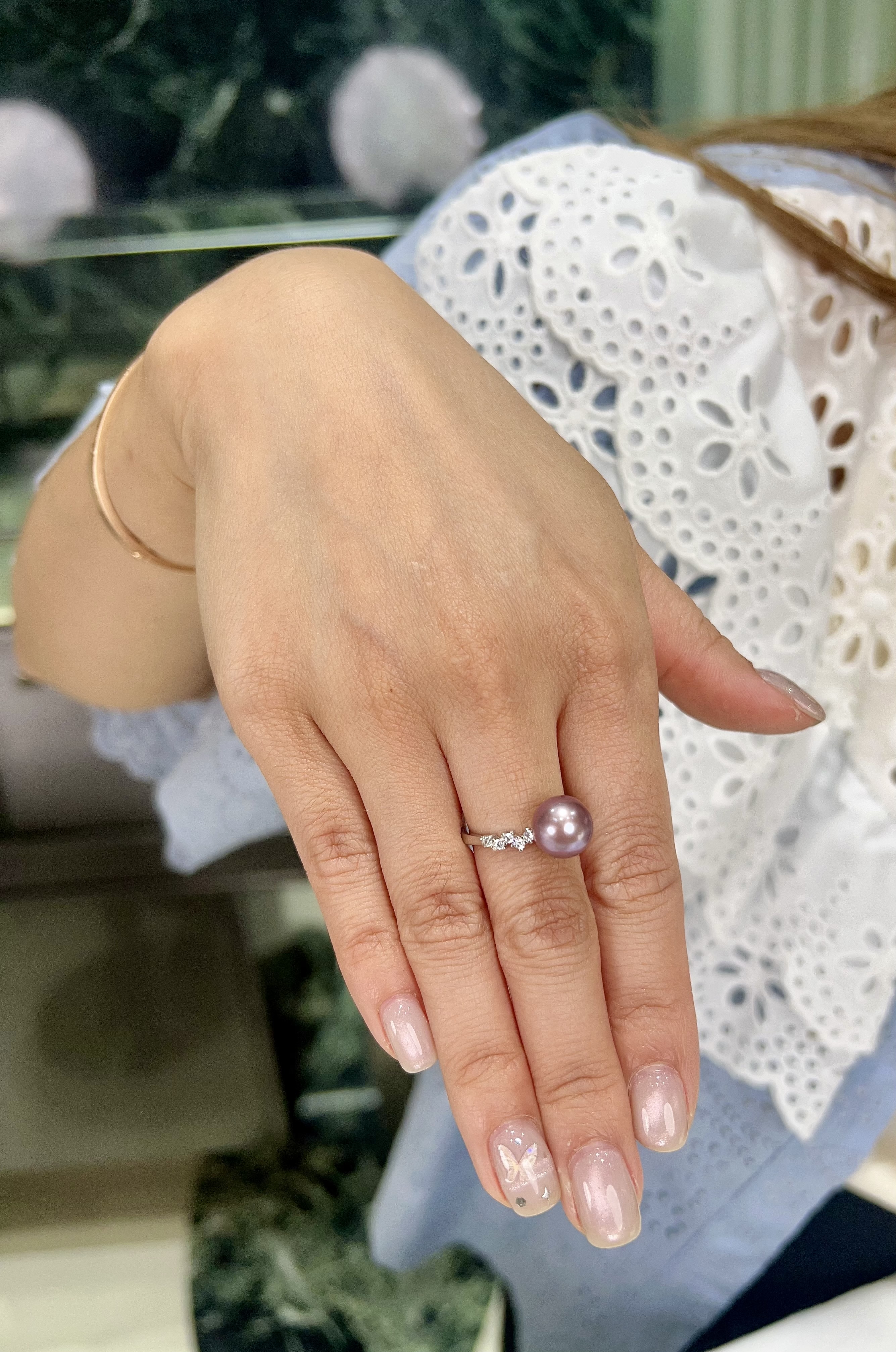 E48 "紫珍珠水鑽戒指  (DSJZ011WZ-559)" $488