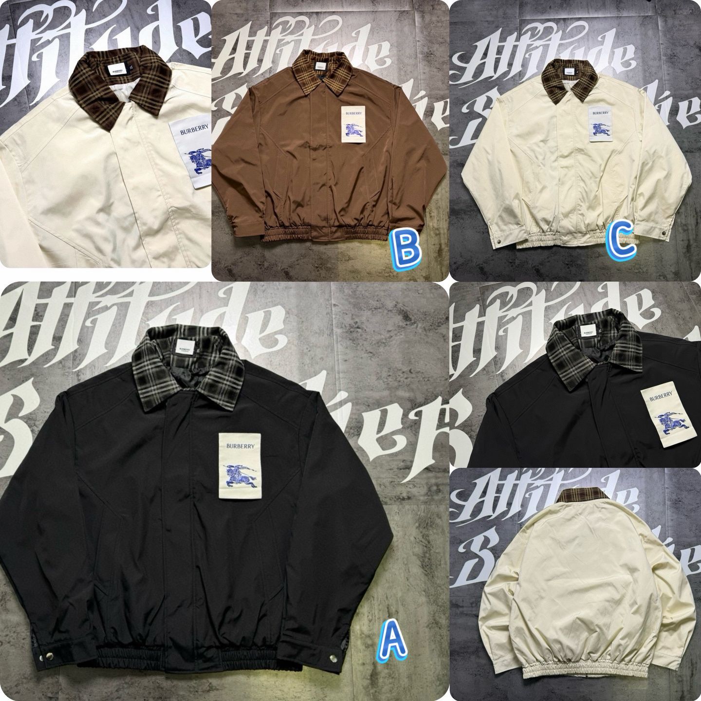 Burberry 復古蝙蝠袖格仔反領外套 -2600138