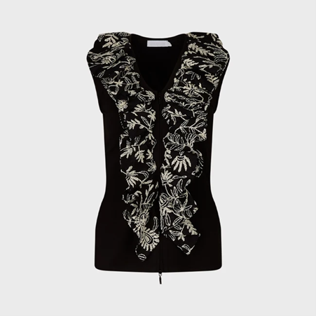 1AF0323-127 [ANNE FONTAINE] Orchidee Top Black #P26F00803 (EU)