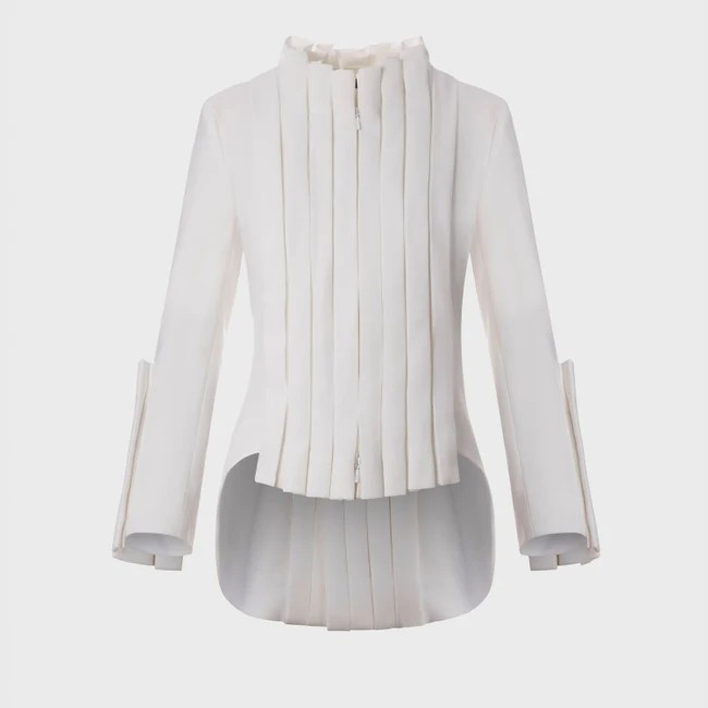 1AF0323-086 [ANNE FONTAINE] Secret Jacket White #H18F22001 (EU)