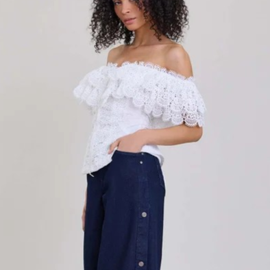 1AF0323-155 [ANNE FONTAINE] Kallista Shirt White #P26F40501 (EU)