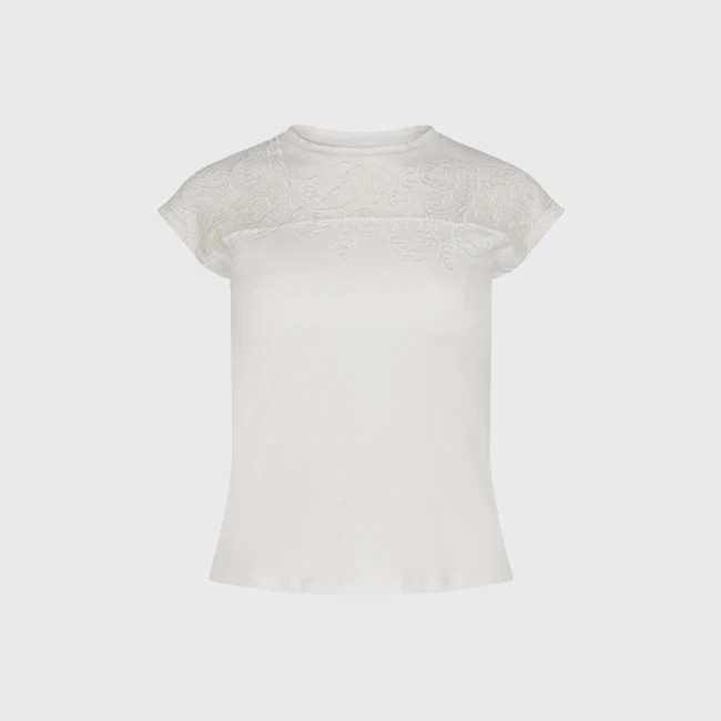 1AF0323-132 [ANNE FONTAINE] Arcalia Top White #P25F42501 (EU)