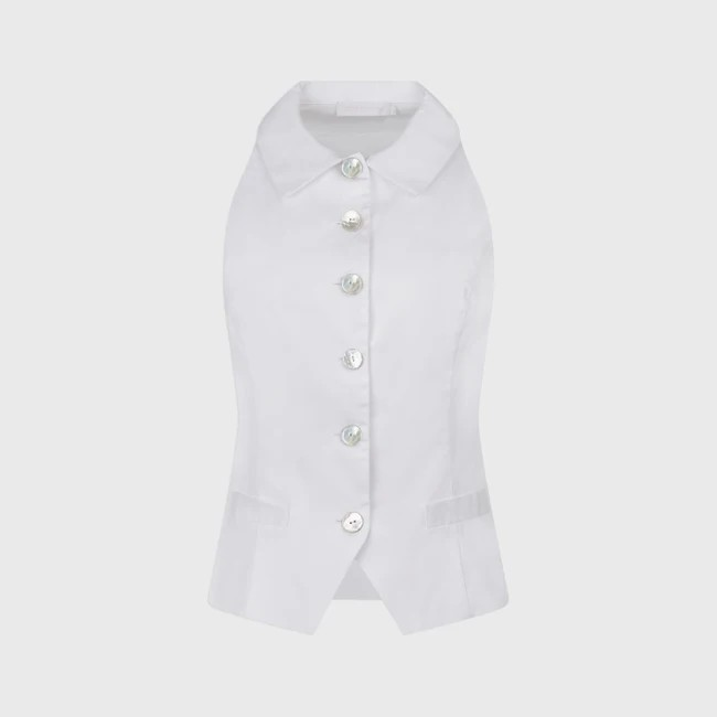 1AF0323-133 [ANNE FONTAINE] Kiko Shirt White #P26F21601 (EU)