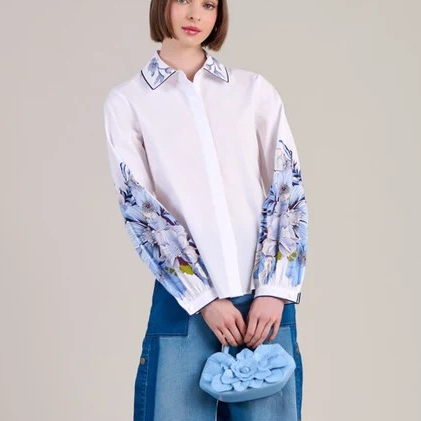 1AF0323-136 [ANNE FONTAINE] Leticia Shirt White #P25F34801 (EU)