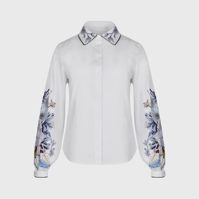1AF0323-136 [ANNE FONTAINE] Leticia Shirt White #P25F34801 (EU)