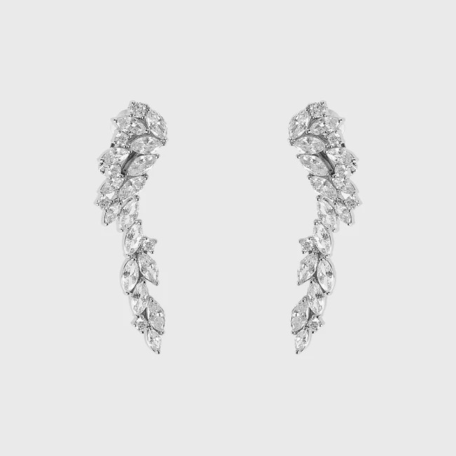 1AF0323-137 [ANNE FONTAINE] Diamente Earrings Silver #P25A016900 (EU)