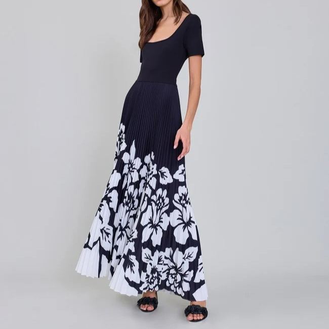 1AF0323-138 [ANNE FONTAINE] Rachele Dress Black/White #P25F38400 (EU)
