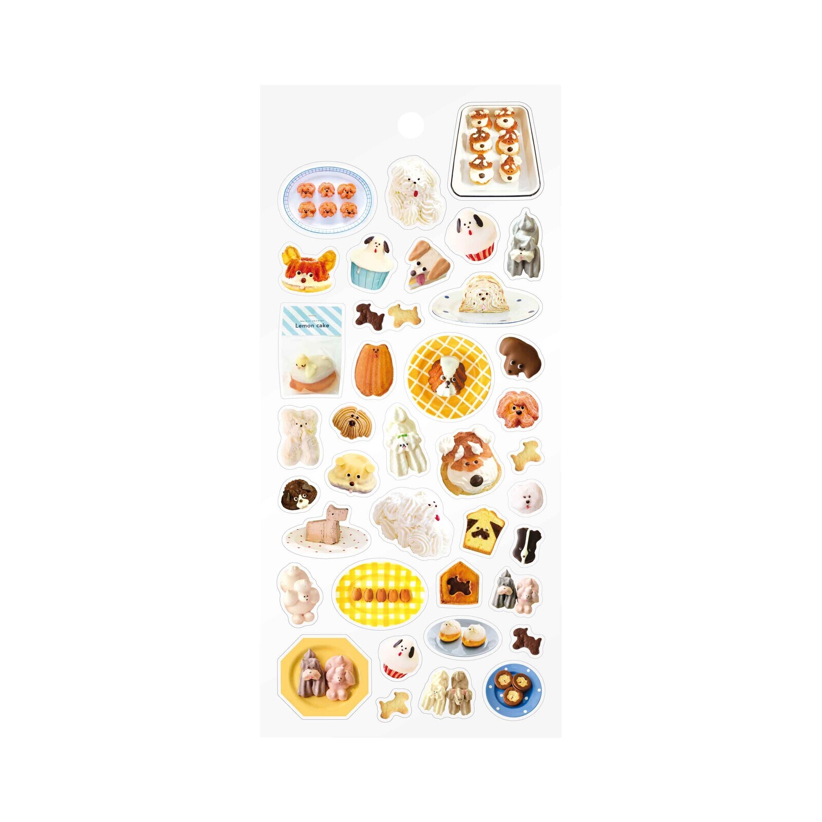 小狗甜點 透明 PET手帳貼紙｜日本FRONTIER