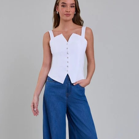 1AF0323-142 [ANNE FONTAINE] Kelly Shirt White #P26F21501 (EU)