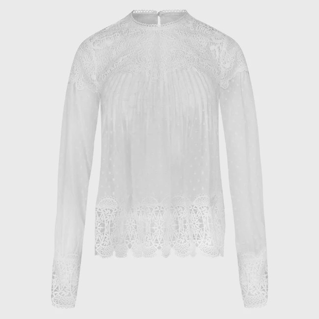 1AF0323-146 [ANNE FONTAINE] Mallaury Shirt White #P26F34901 (EU)