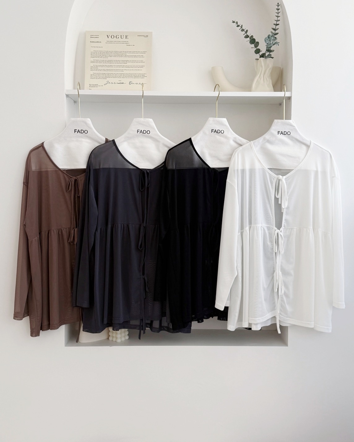 法朵Fado shop｜涼感透膚罩衫 8725001 四色