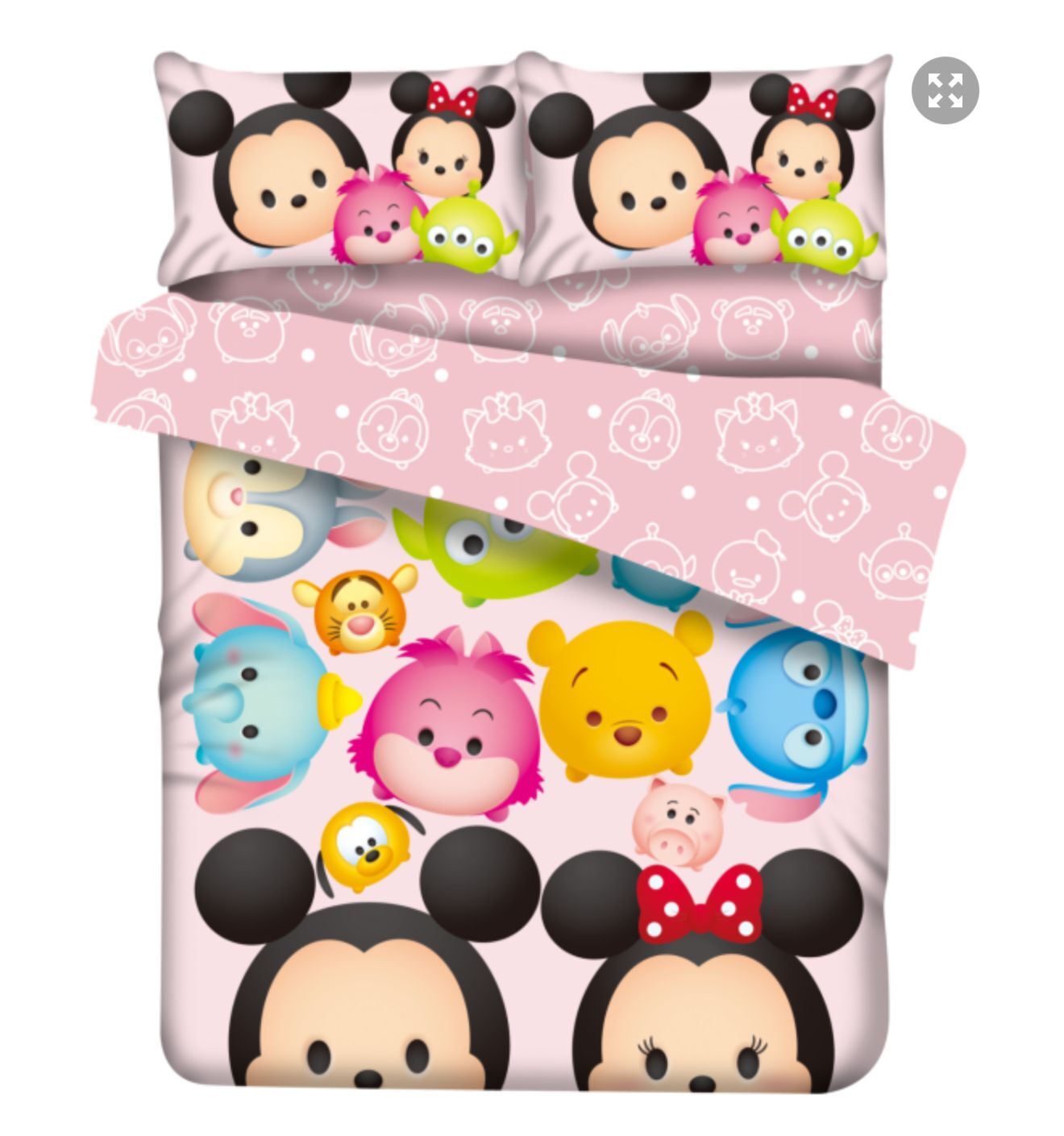 Disney Tsum Tsum  床品3件套 -單人 床笠+被袋+枕袋