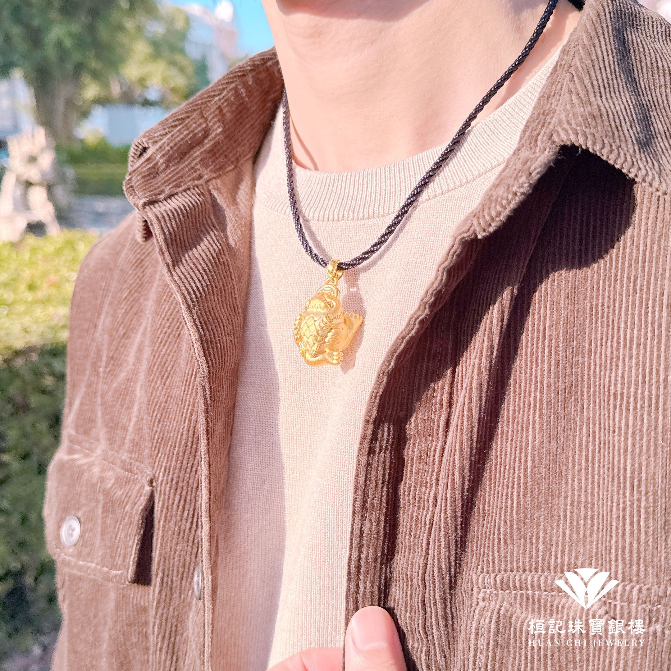 招財金蟾蜍 黃金墜子