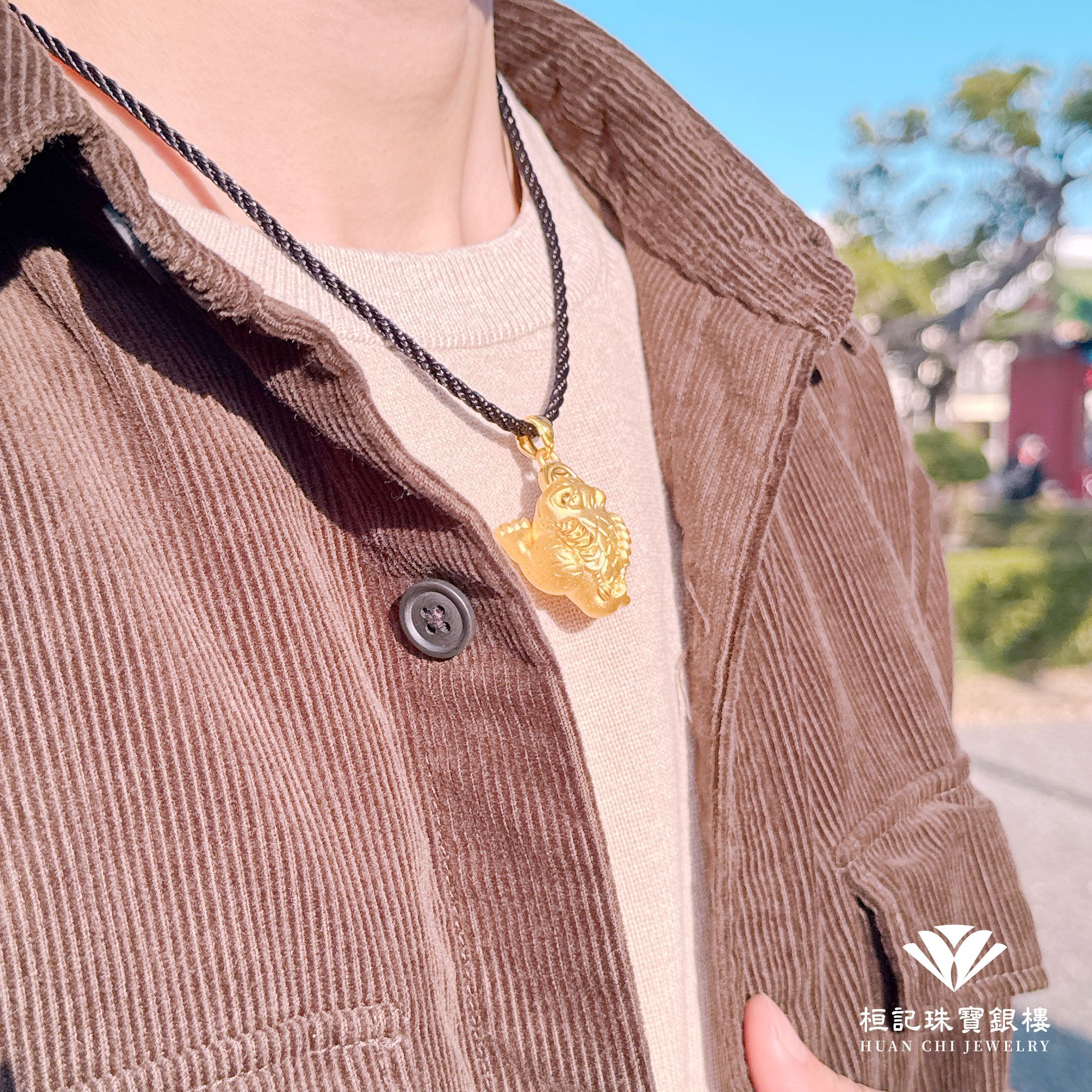 招財金蟾蜍 黃金墜子