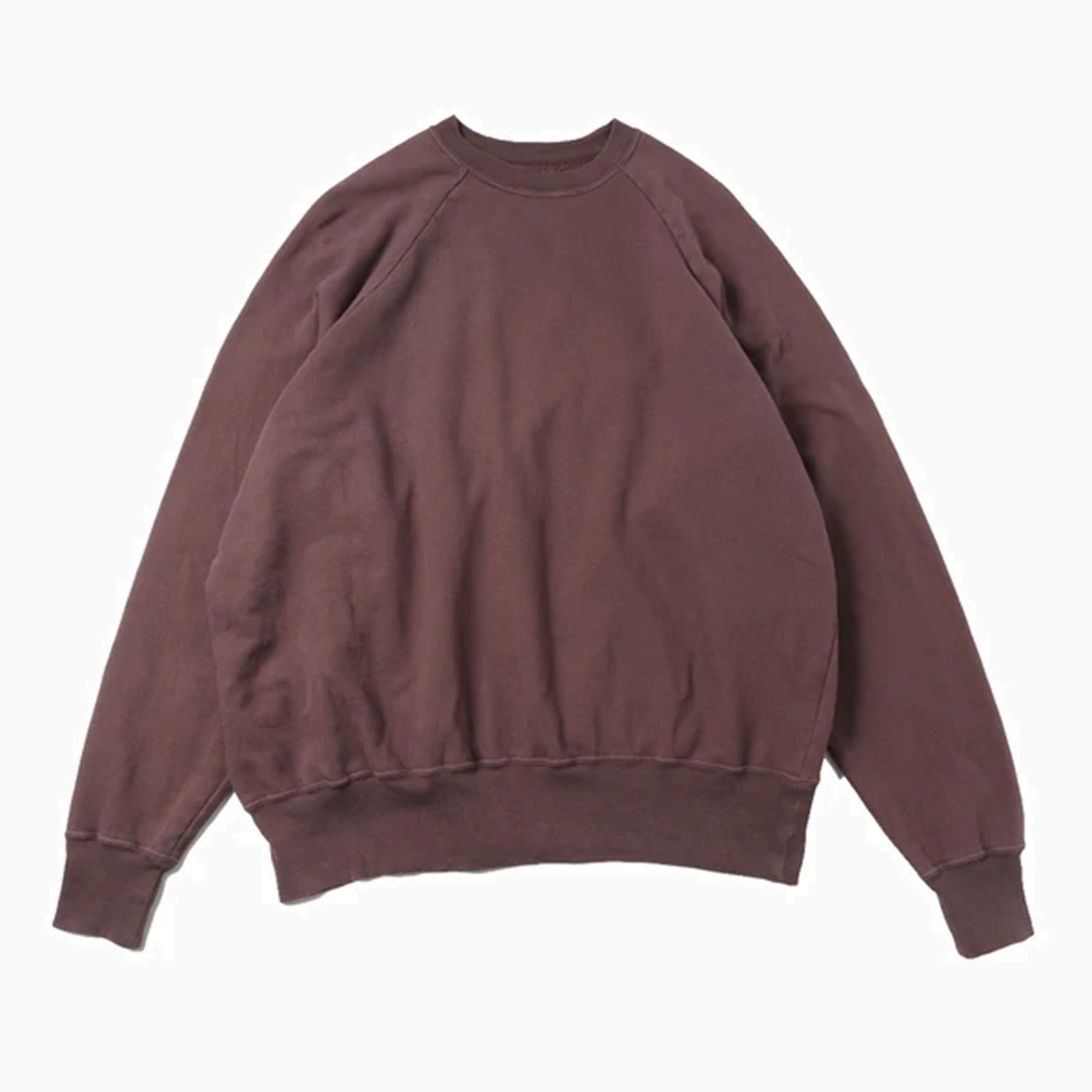 A.PRESSE 2026 VINTAGE LIGHT WEIGHT SWEATSHIRT (26SAP-05-09) - BURGUNDY PRE ORDER ITEM (預訂中)