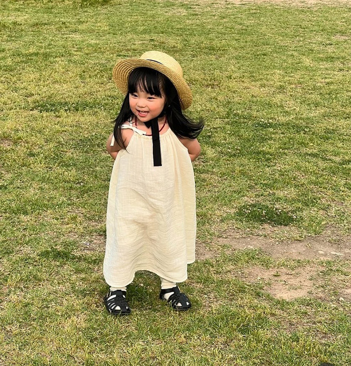 正韓夏mac 度假感綁帶長洋裝