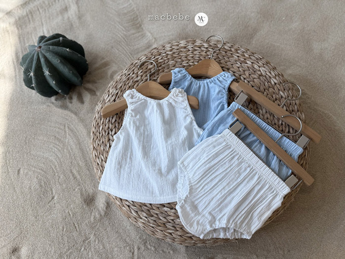 正韓夏mac 兩色涼爽背心套裝