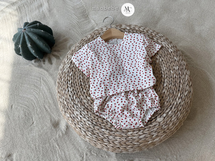 正韓夏mac 涼爽草莓三件組套裝