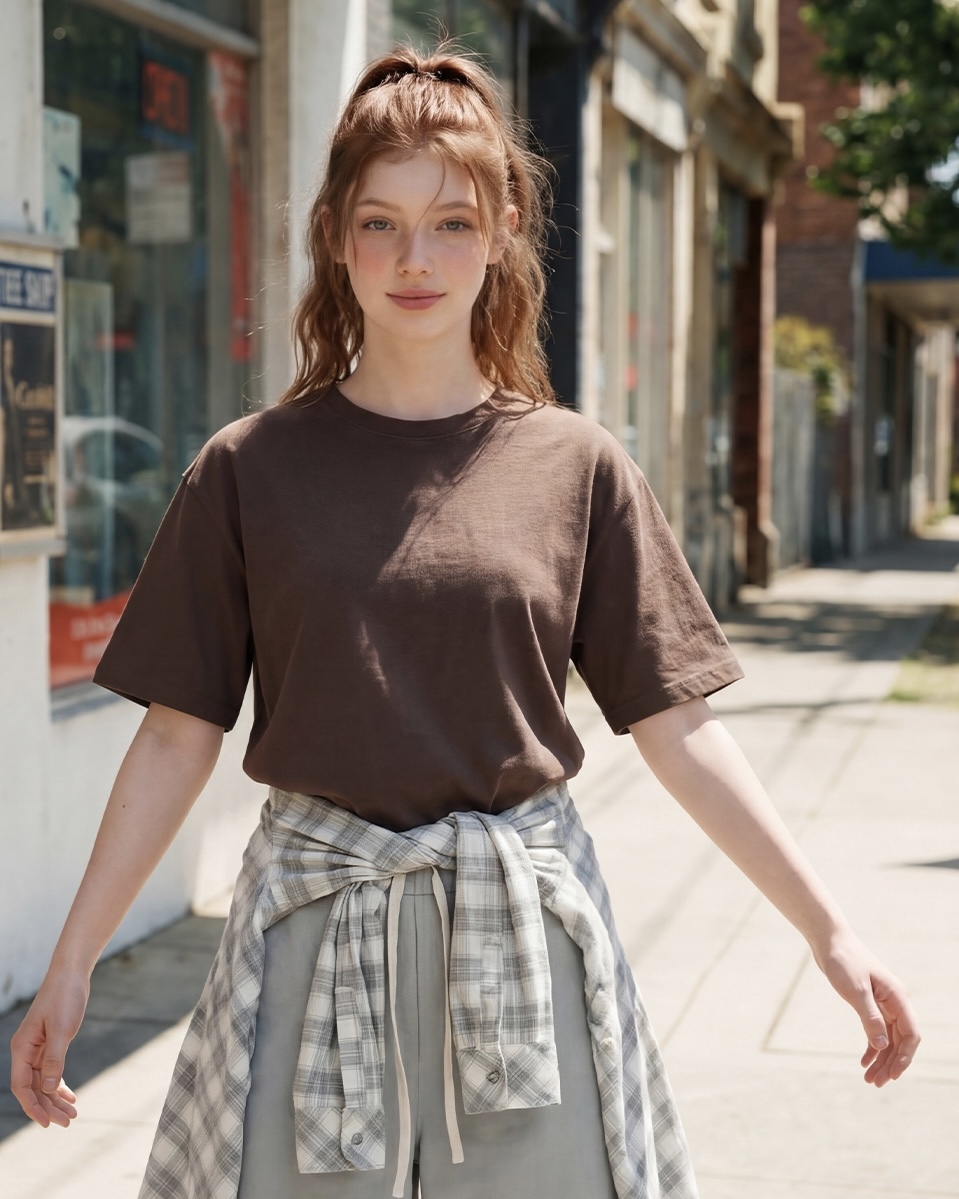 <預購> 韓國WV PROJECT Boxy Crop純棉素色短T