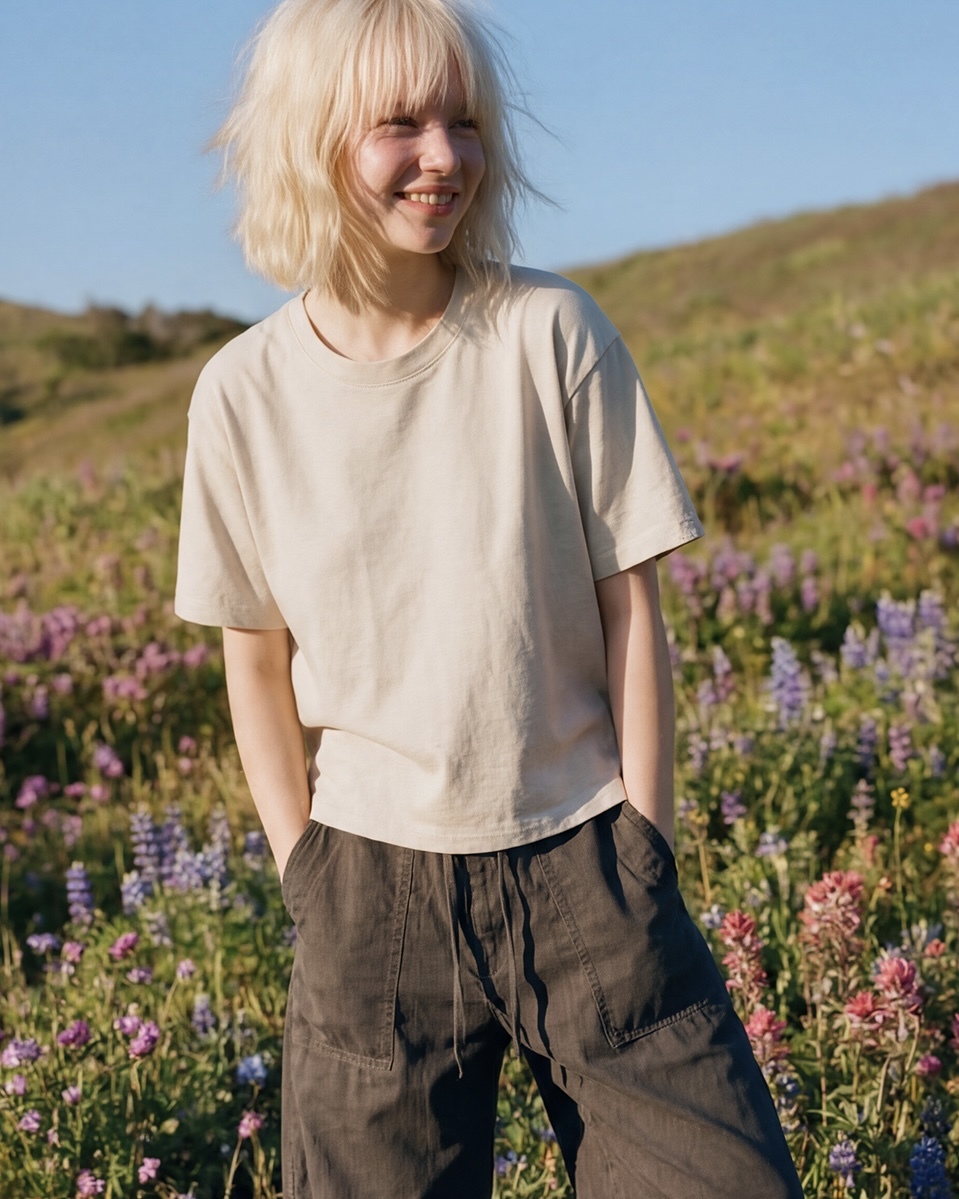 <預購> 韓國WV PROJECT Boxy Crop純棉素色短T