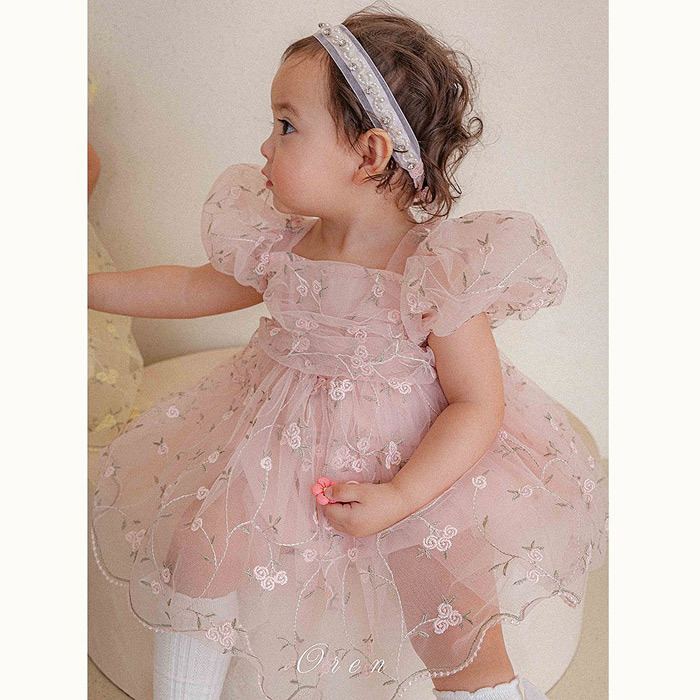 正韓夏oren 嫩嬰夏季夢幻包屁裙