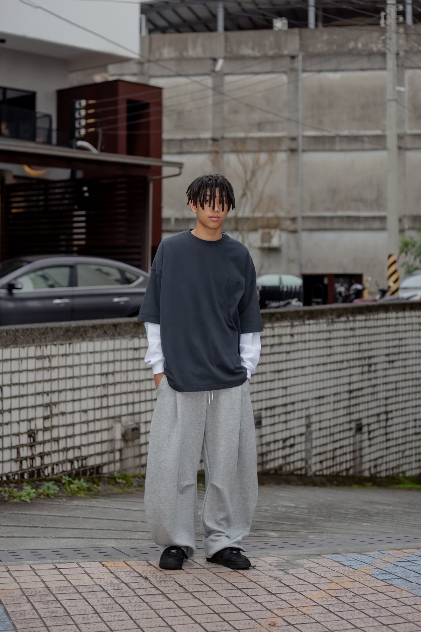 SHADOW 25FW EZ-06 Twist Baggy Cotton Pants