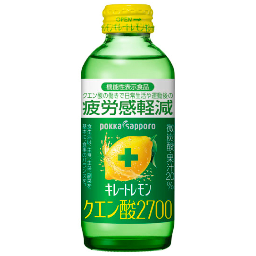 日本 POKKA SAPPORO 檸檬 氣泡飲 155ml X 6罐組 綠標 疲勞OUT款