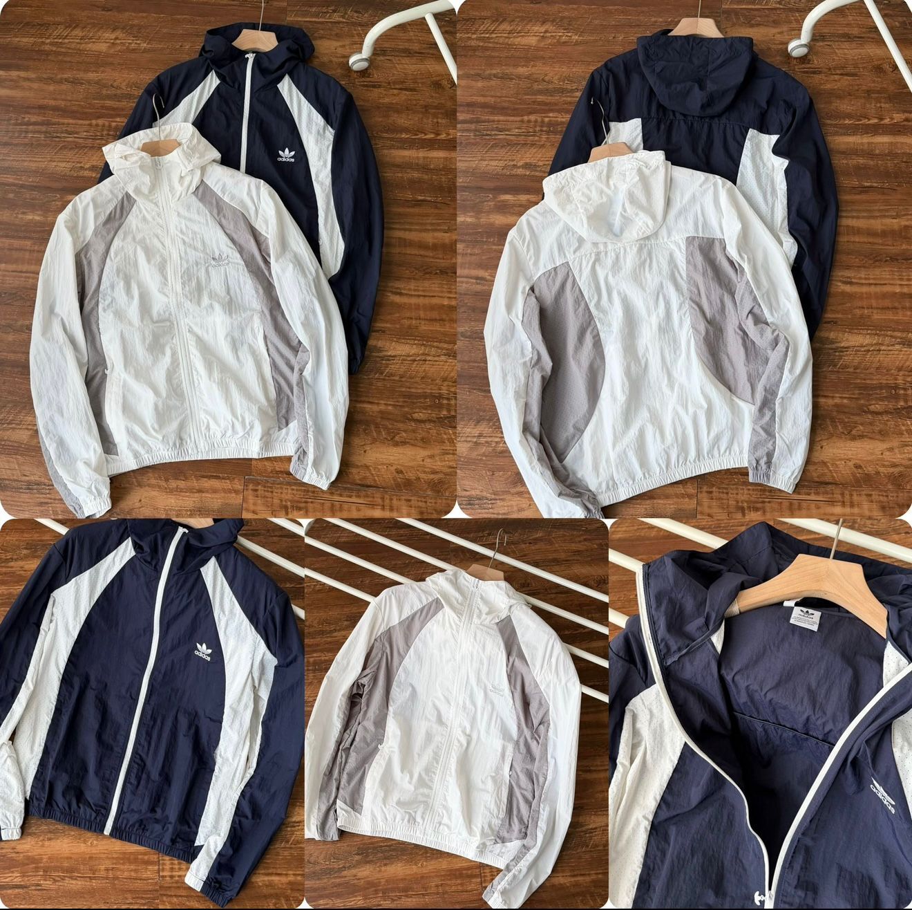 Adi*das 拼色拉鏈防曬外套 -2600139