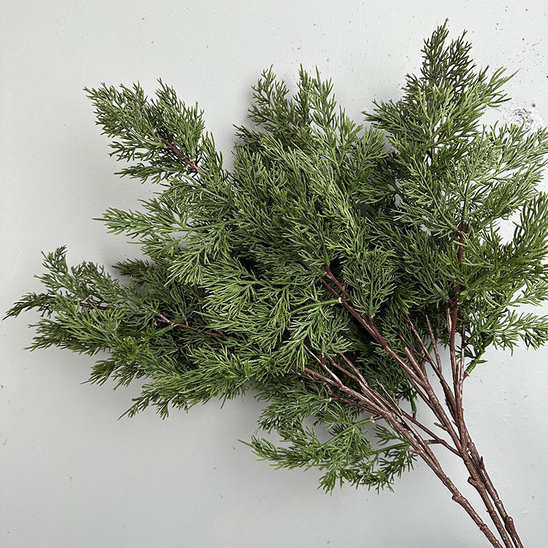 人造葉 雪山松 綠色 80CM