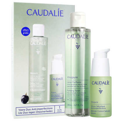 Caudalie Vinopure 葡萄蔓淨肌去痘組合 淨肌水200ml + 消痘精華30ml