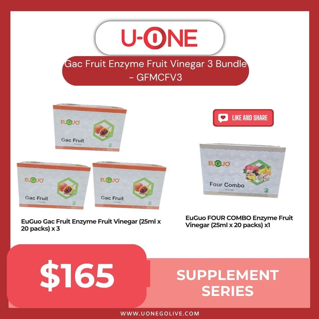 Gac Fruit Enzyme Fruit Vinegar 3 Bundle - GFMCFV3