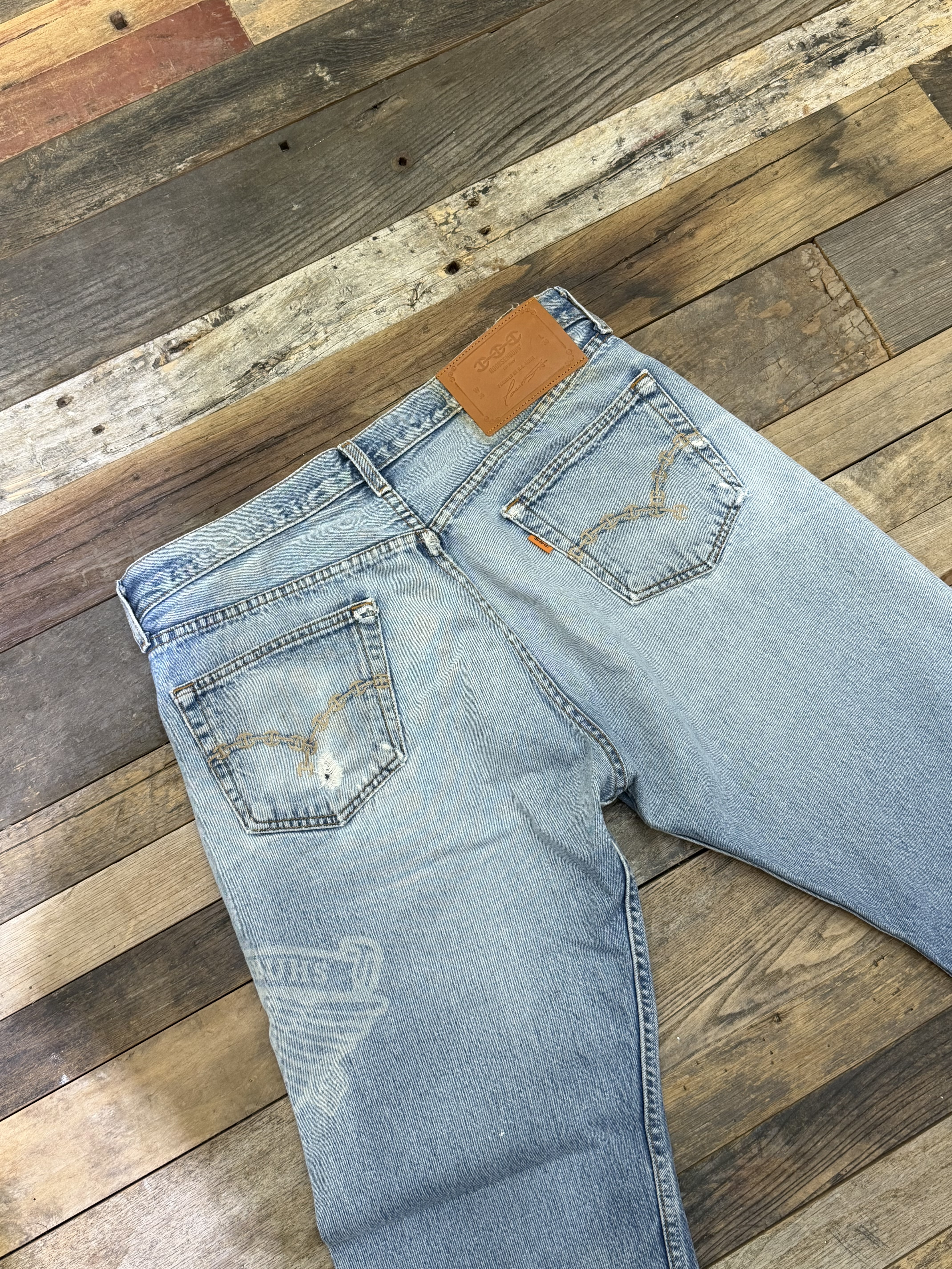 HOORSENBUHS Vintage Reworked Denim Light Blue size 36