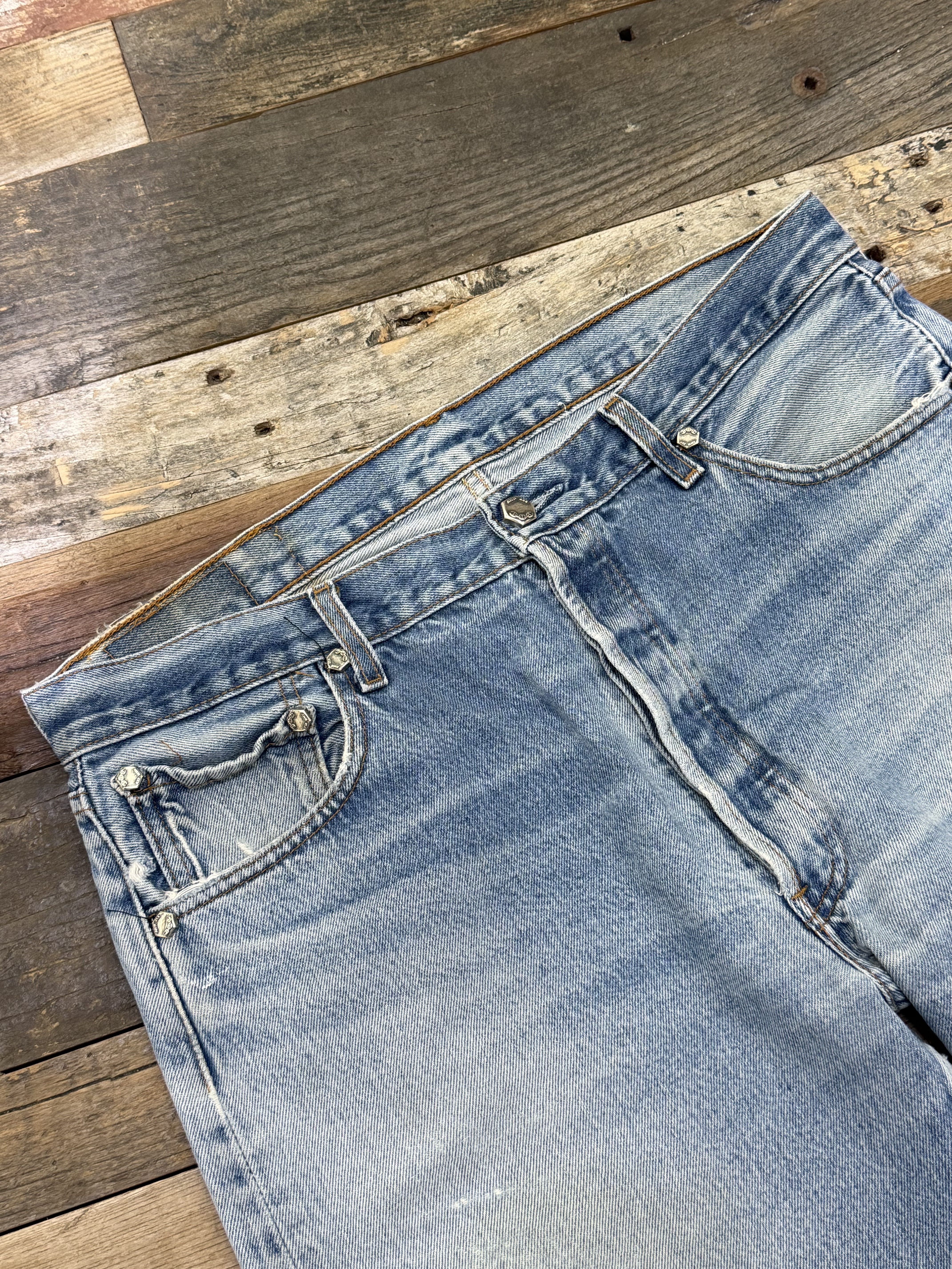 HOORSENBUHS Vintage Reworked Denim Light Blue size 36