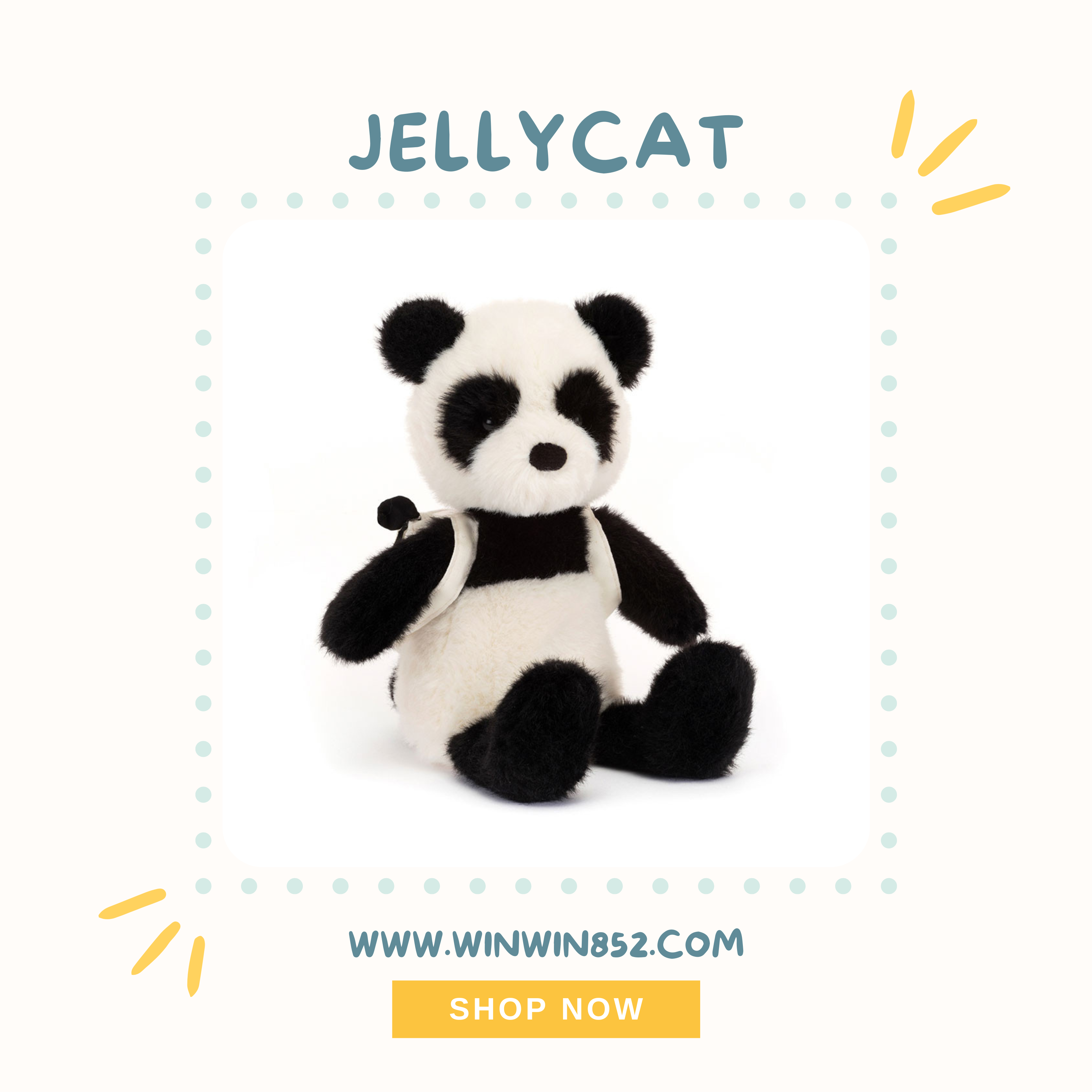 Jellycat Backpack Panda