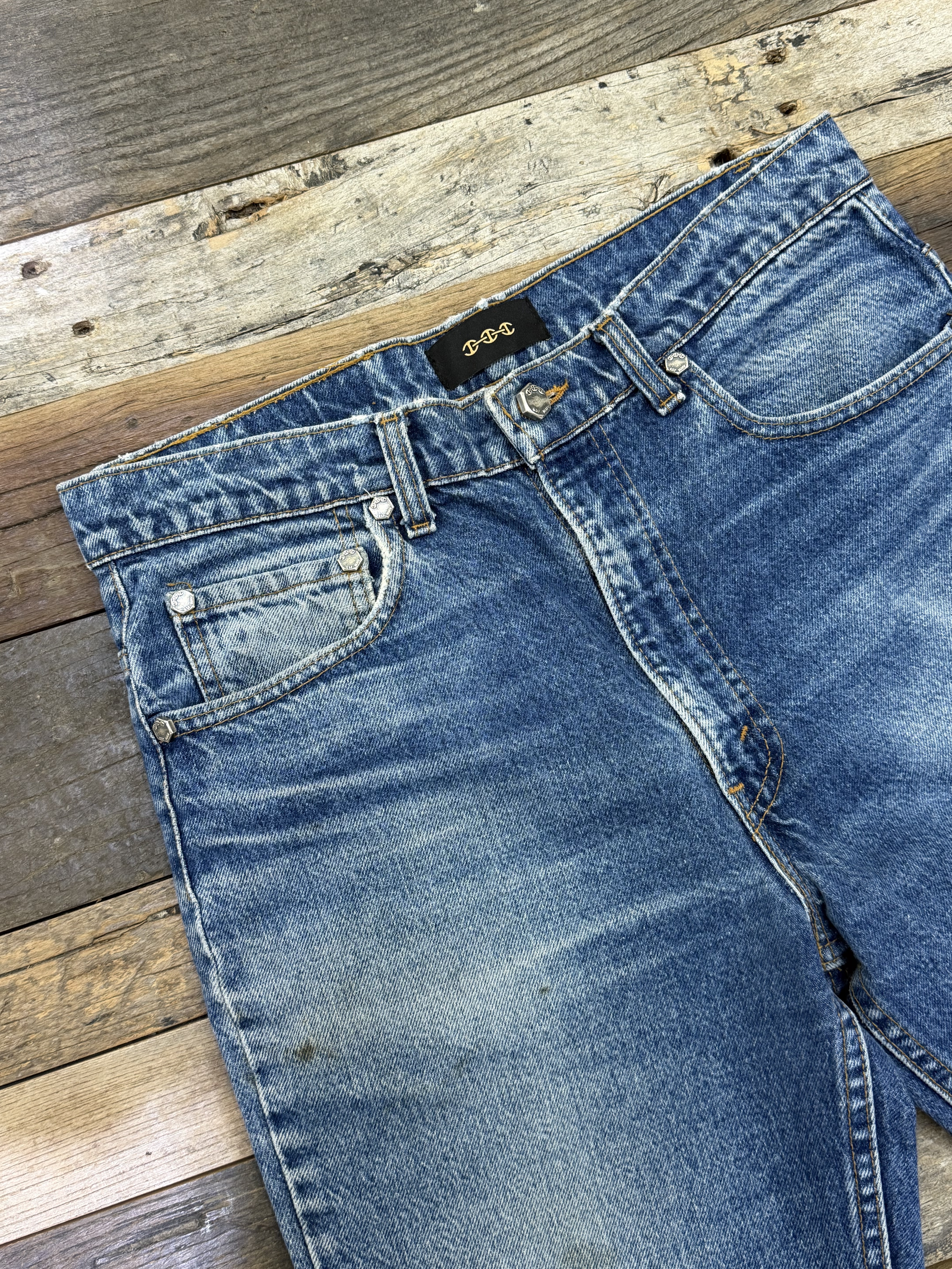 HOORSENBUHS Vintage Reworked Denim Blue size 34