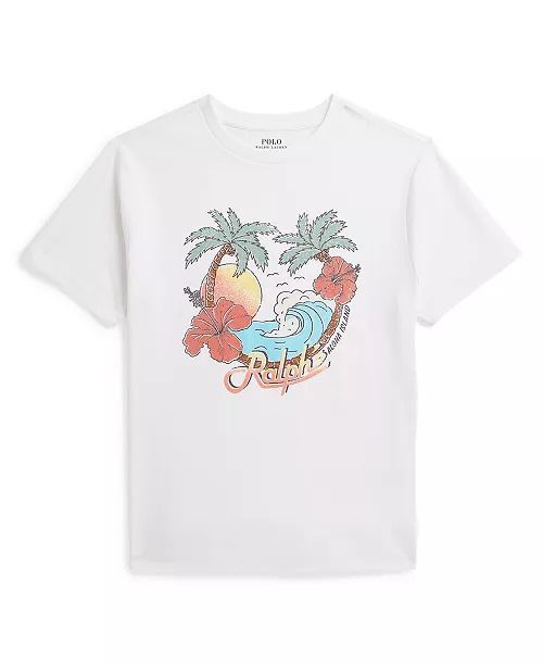 260320 POLO 男大童夏威夷短袖TEE