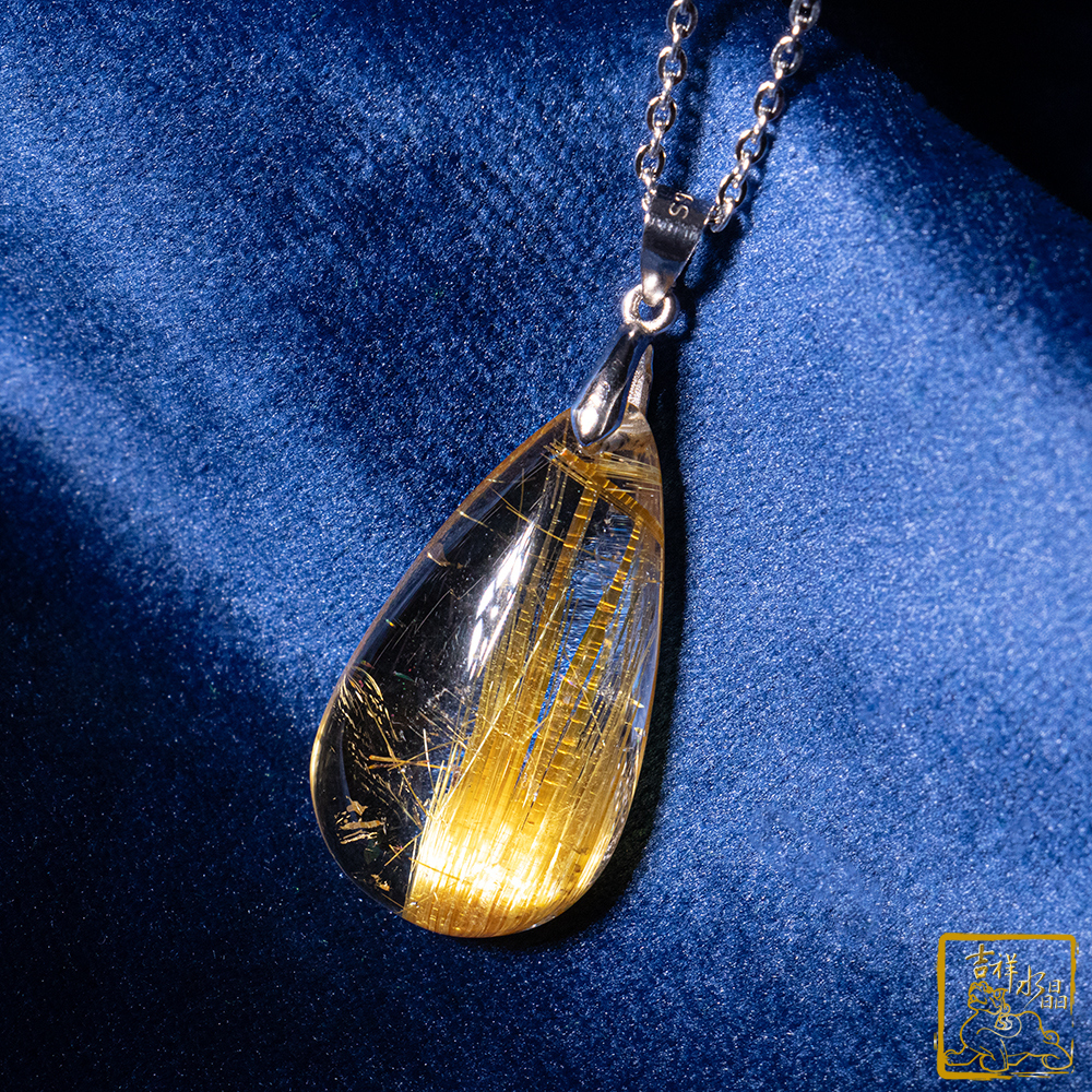 鈦晶項鍊 6g 水滴墜