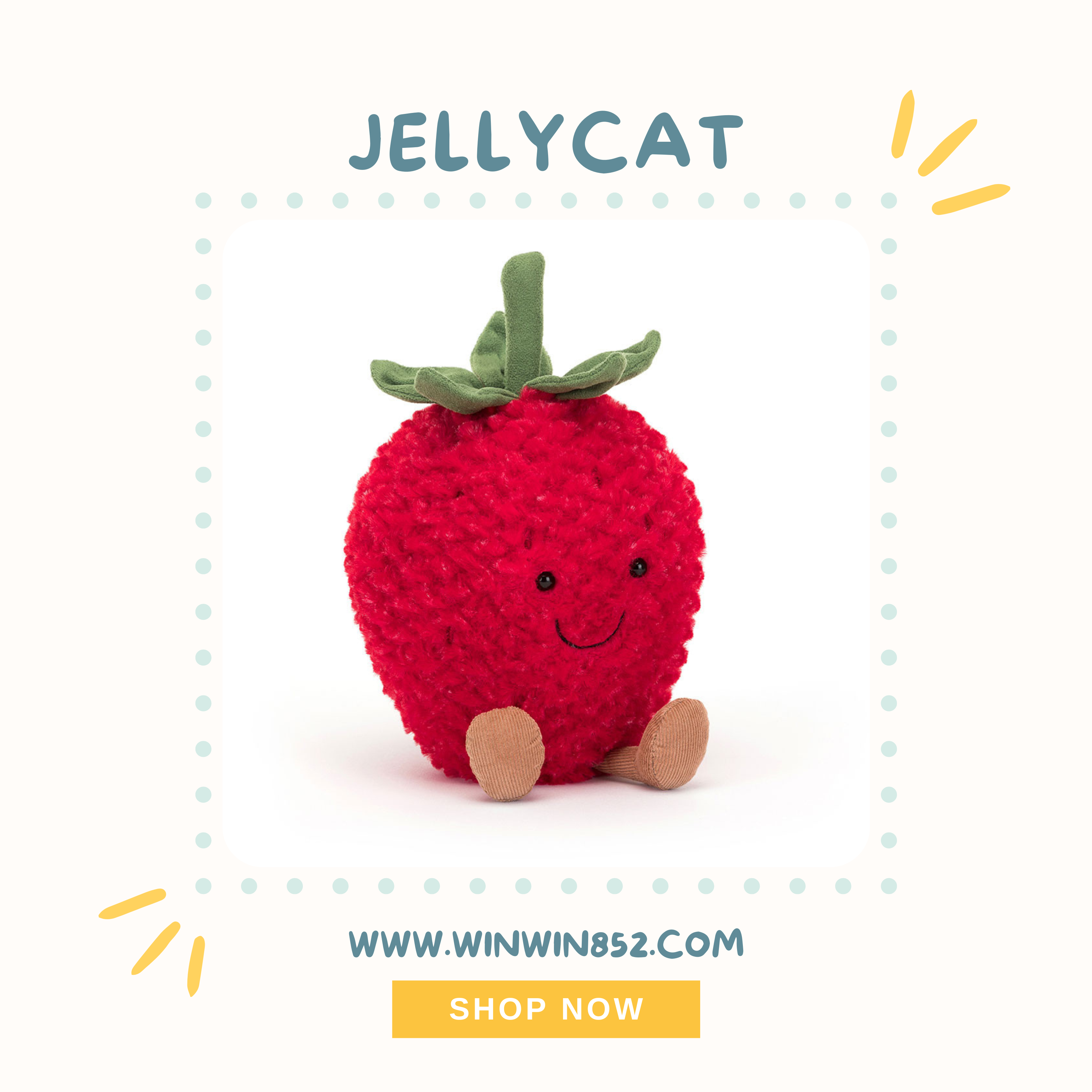 Jellycat Amuseables Strawberry