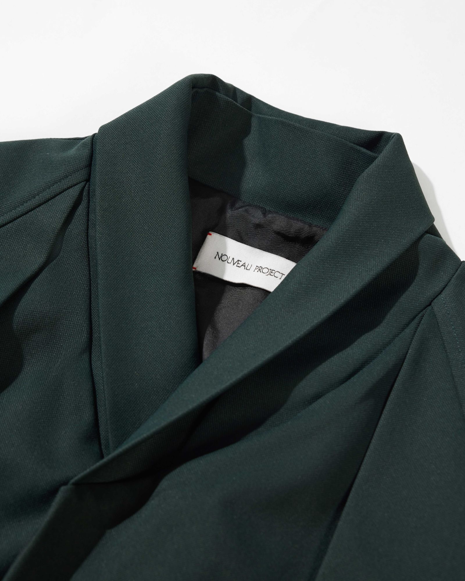 NOUVEAU PROJECT 雙摺堆疊領鈕扣夾克 (綠)